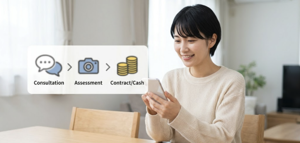 借地権の買取・無料査定までのカンタンな流れ